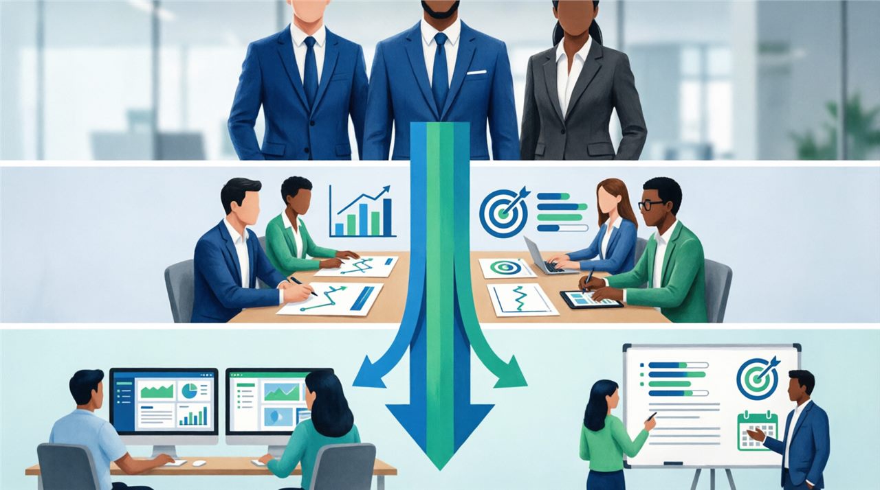 Реальный экран проекта OKR mini: блок видения